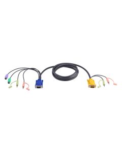 ATEN 2L-5305P 5M PS/2 KVM Kabel met 3 in 1 SPHD en Geluid