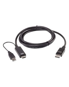 ATEN 2L-7D02HDP True 4K 1.8M HDMI naar DisplayPort-kabel