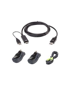 ATEN 2L-7D02UHDPX4 1,8M USB Universeel veilig KVM-kabelpakket